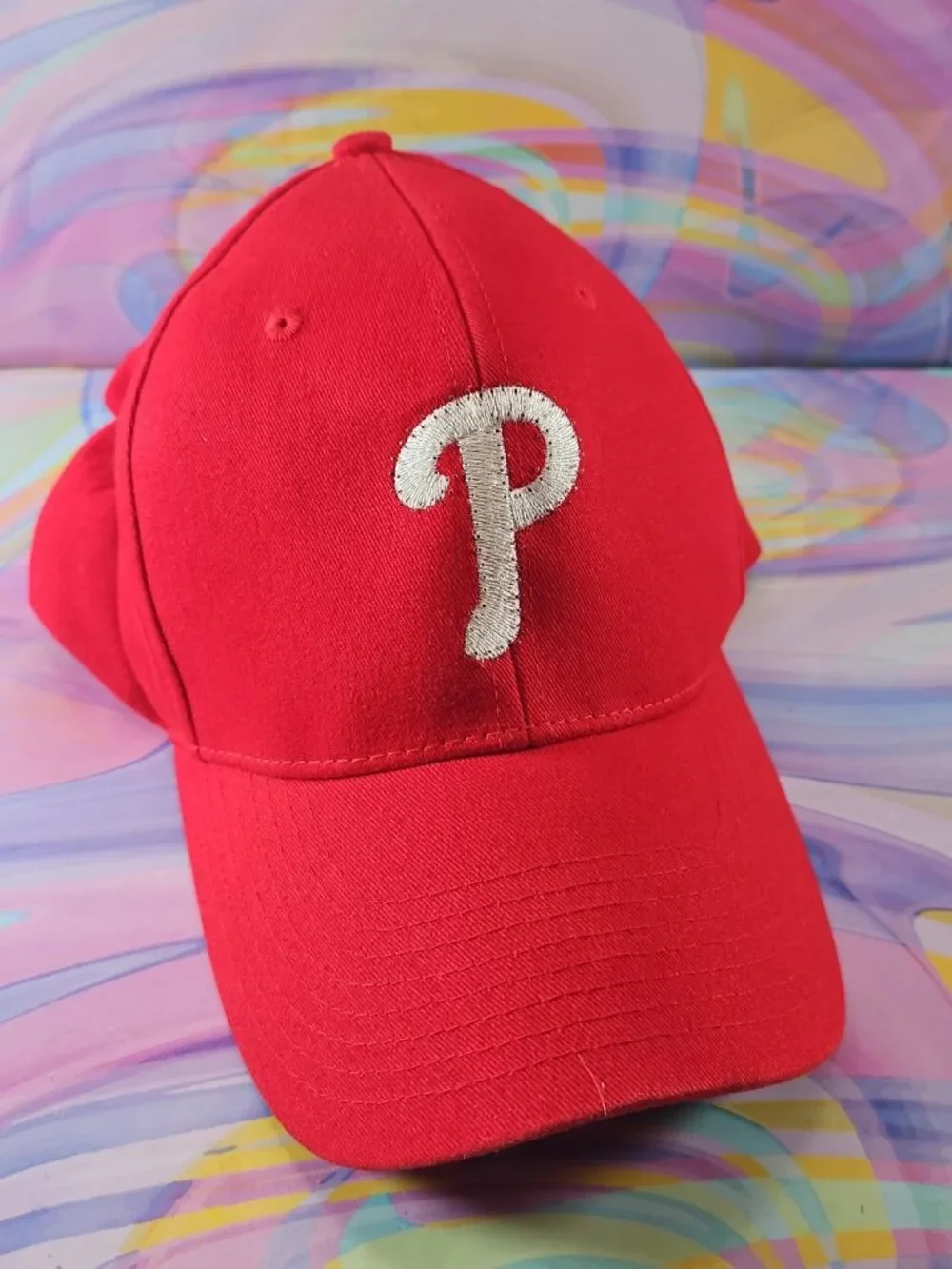 Philadelphia Phillies Lightwear Light-Up Hat Adjustable Hook and Loop Design Red
